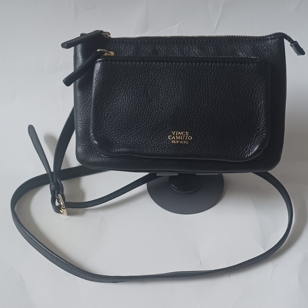 Vince Camuto Black Crossbody Bag Sleek Design